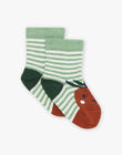 Tomato striped loop socks FACAM / 23E4BGB1SOQ114