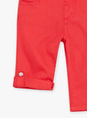 Red tubique pants FAKIAN / 23E1BGC2PAN410