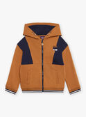 Navy and brown hoodie GRIMAGE / 23H3PGE1JGH809