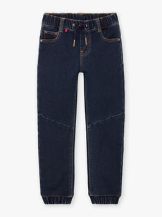 Boy's dark denim jeans BUWOLAGE1 / 21H3PGB2JEAK005