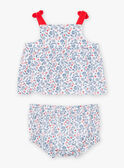 Ecru 2-piece swimsuit set with paisley print KIYOLANDE / 24E1BFH1ENS001