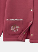 Strawberry rose CARDIGAN NIFLECETTE / 25H2PFL1CAR308