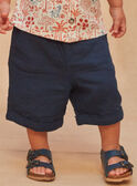 Navy blue Bermuda shorts KAMATHEO / 24E1BGE1BER070