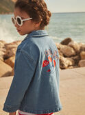 Denim Jacket with Floral Embroideries KEVETTE / 24E2PF41VESP269