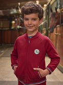 Burgundy KIDS CARDIGAN LARILAGE / 24H3PGR1GIL501