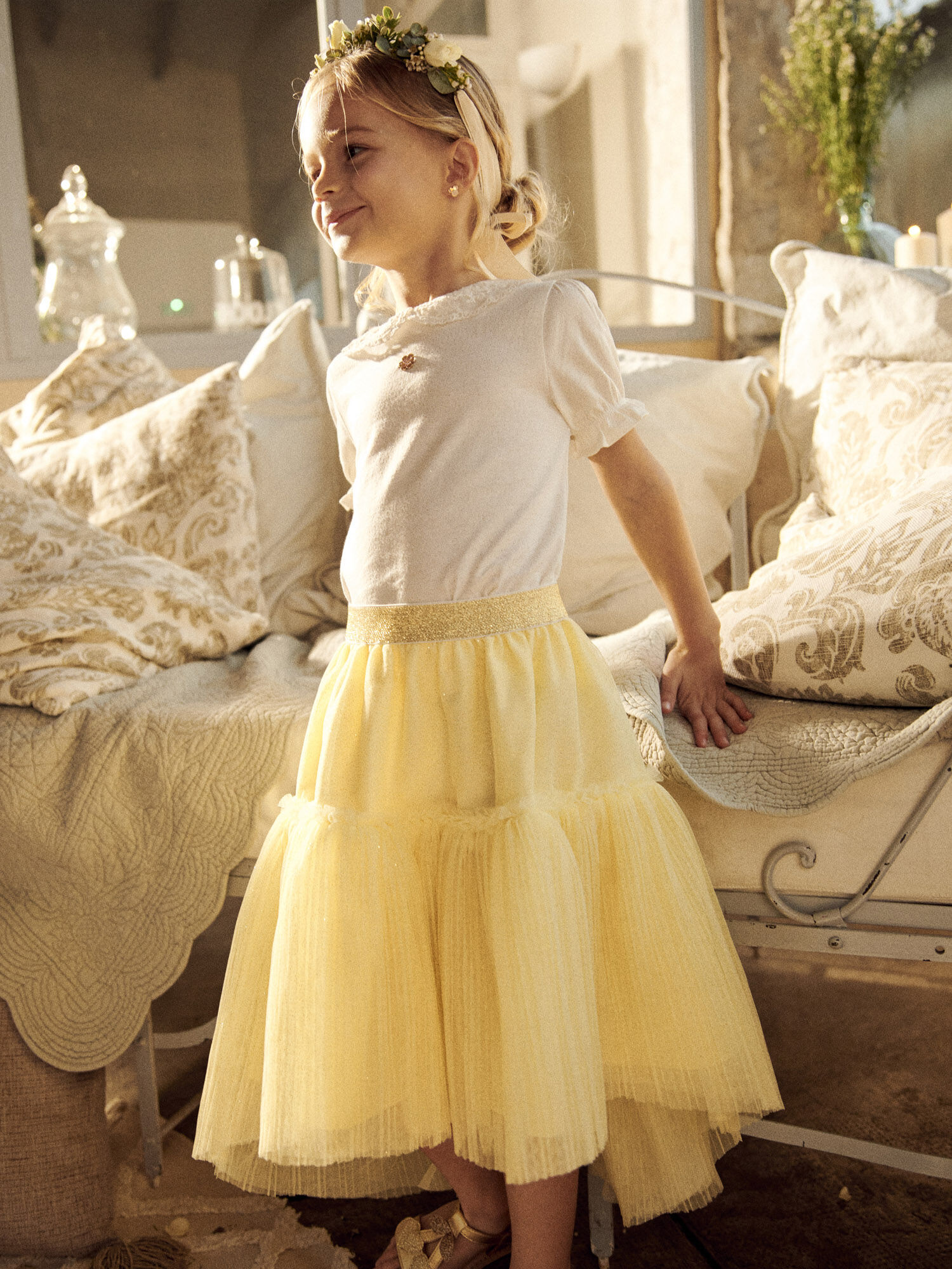 Tulle skirt deals yellow