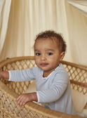 Baby boy baby octopus romper in blue tubic and its cap COLE_B / 22E0NGI1GREC227