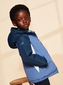 Grey blue hooded Jacket FRABLOCAGE / 23E3PG53BLO717