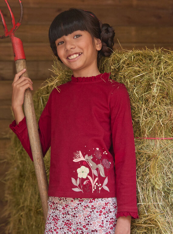 Red TEE SHIRT LS LALUNETTE / 24H2PFR2TMLF506