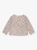Baby girl poplin blouse with flower print CADORY / 22E1BFB1CHED315
