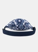 Quilted blue and white fanny pack with floral print LEPACHETTE / 24H4PFJ1BES001