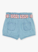 Denim shorts with poplin belt FAWILDA / 23E1BFQ1SHOP269