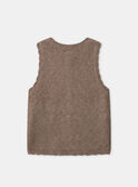 Brown CARDIGAN WHITHOUT SLEEVES NIFLORETTE / 25H2PFL1CSM821