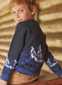 Jacquard noirine sweater GLIRESCAGE / 23H3PGR1PULC243