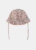 Floral hat with ties KANOLWEN / 24E4BFE1CHA001