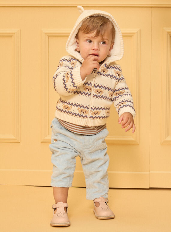 Heather beige KIDS CARDIGAN LAUSAMA / 24H1BGS1GILA011