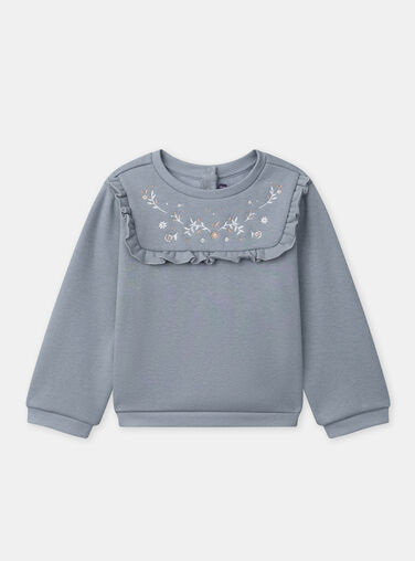 Sky blue SWEAT SHIRT NRASWETTE / 25H2PFV1SWE216