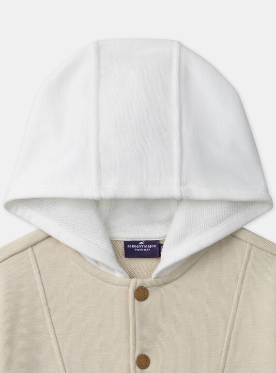 Beige KIDS CARDIGAN MAOCTAVE / 25E1BGO1GIL080