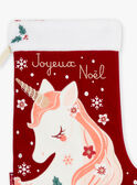 Red velvet Christmas sock GRUDETTE / 23H4PFG1ACD050