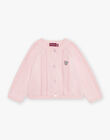 Baby girl pink cardigan CANADIA / 22E1BFK1CAR307