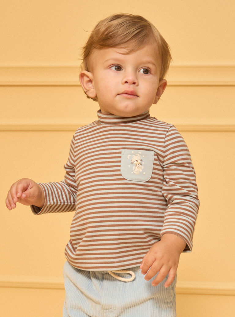 Brown TEE SHIRT LS LAUDOU / 24H1BGS1TML815