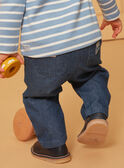Blue denim pants with cut-outs LADORIAN / 24H1BGJ1JEAP274