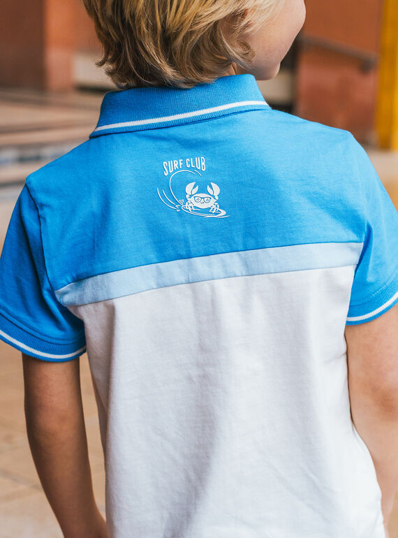 Blue POLO SHIRT MLUCAGE / 25E3PGQ1POL701