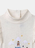 Heather beige TEE SHIRT LS LARYLETTE / 24H2PFS1TMLA011