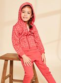 Red jogging top with flower print FRIFLETTE / 23E2PFJ1JGHF507
