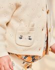 Long sleeve knitted vanilla vest FAPRUNE / 23E1BFO2CAR114