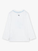 White T-shirt with basket-weave pattern in Paris GOPHOTAGE / 23H3PGD1TML000