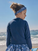 Blue cardigan in jersey knit LECARDETTE / 24H2PFJ1CARC233