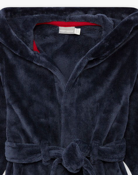 Child boy's navy blue teddy bear robe BOFOAGE / 21H5PGI1RDC070