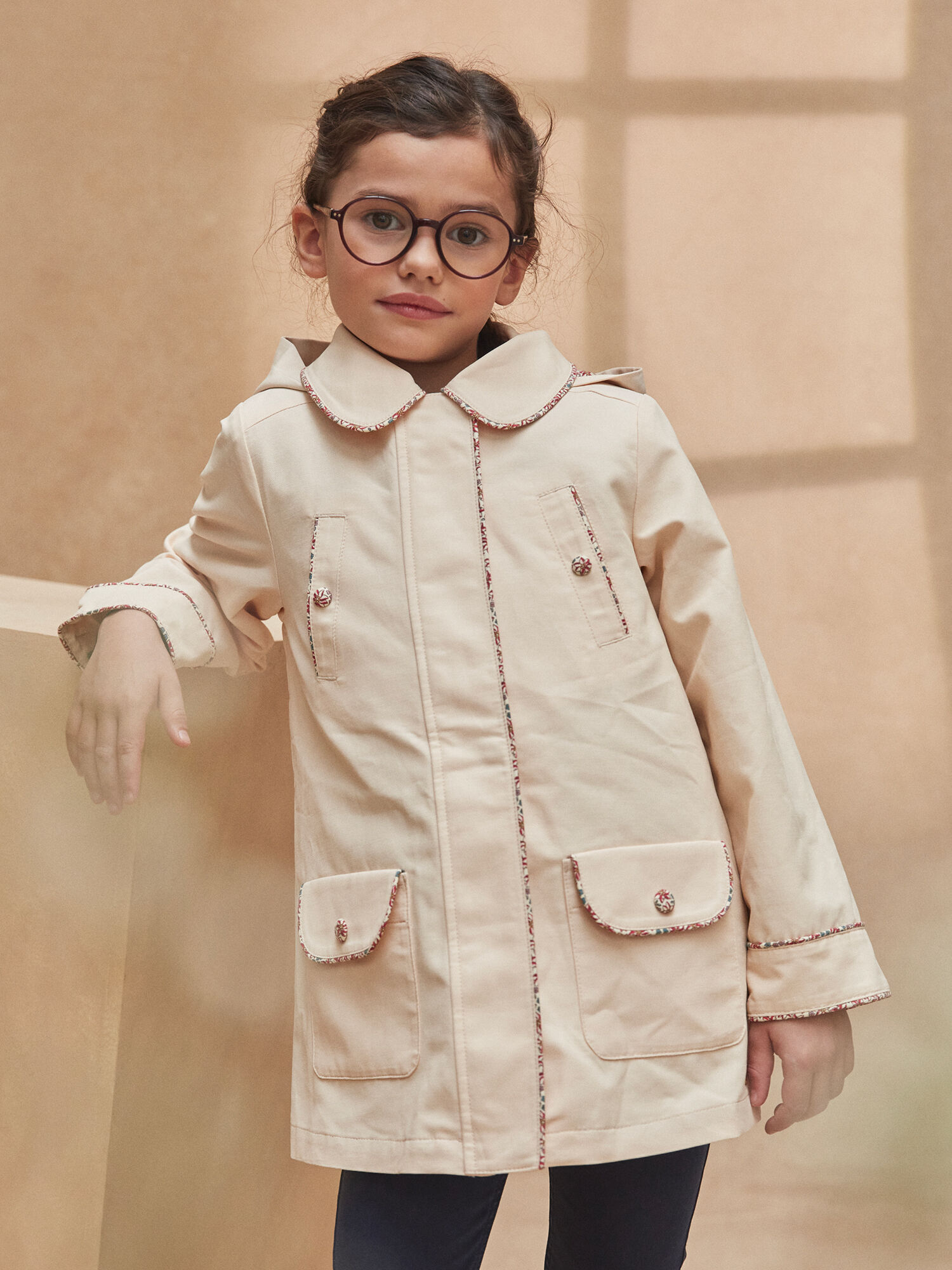 Girl wearing hotsell coat