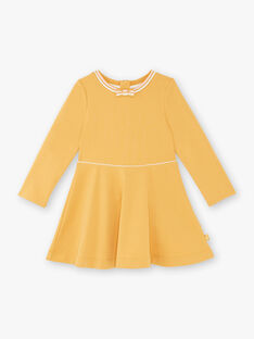 Mustard yellow dress child girl ZLOMETTE3 / 21E2PFK6ROBB106