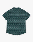 Child boy green shirt with foliage print CETOILAGE / 22E3PG91CHMG624