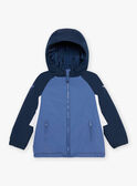Grey blue hooded Jacket FRABLOCAGE / 23E3PG53BLO717