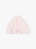 Velvet romper and pink bonnet GEISTINE / 23H5BF14GRE307