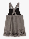 Girl's flowing gingham overalls dress BECHAETTE / 21H2PF21CHS090