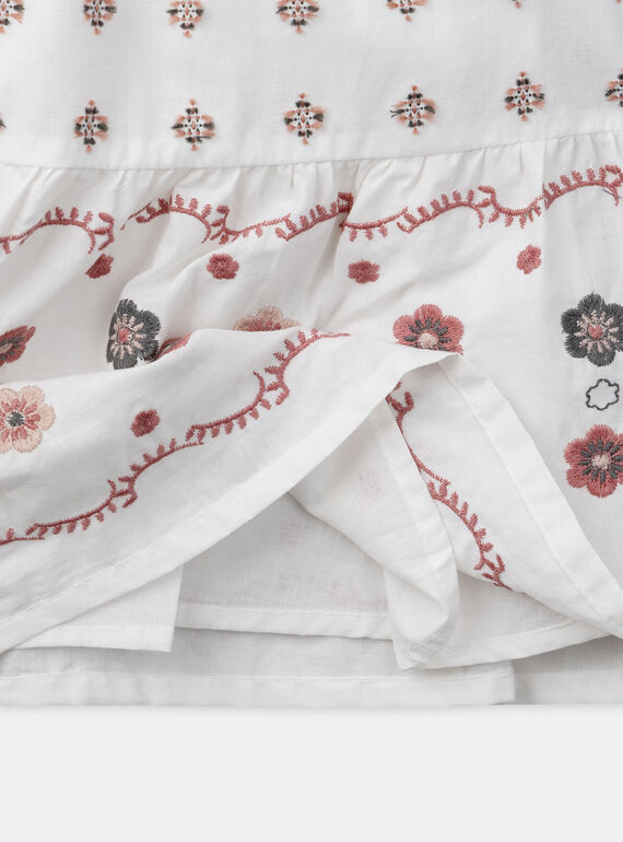 Off white SUNBATHING DRESS MRABROETTE / 25E2PFR2RBS001