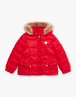 Red hooded down jacket DRAREDETTE / 22H2PFN2D3E050
