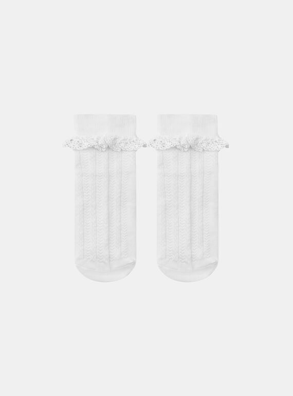 Ribbed lace socks KRESOZETTE / 24E4PFL1SOB001