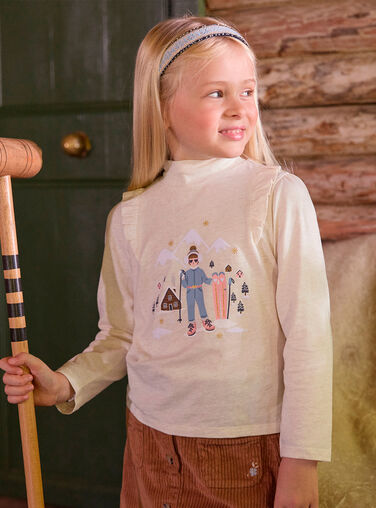 Heather beige TEE SHIRT LS LARYLETTE / 24H2PFS1TMLA011