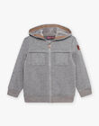 Grey hooded vest DESIPAGE / 22H3PGF1GILJ922