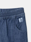 Blue denim pants with cut-outs LADORIAN / 24H1BGJ1JEAP274