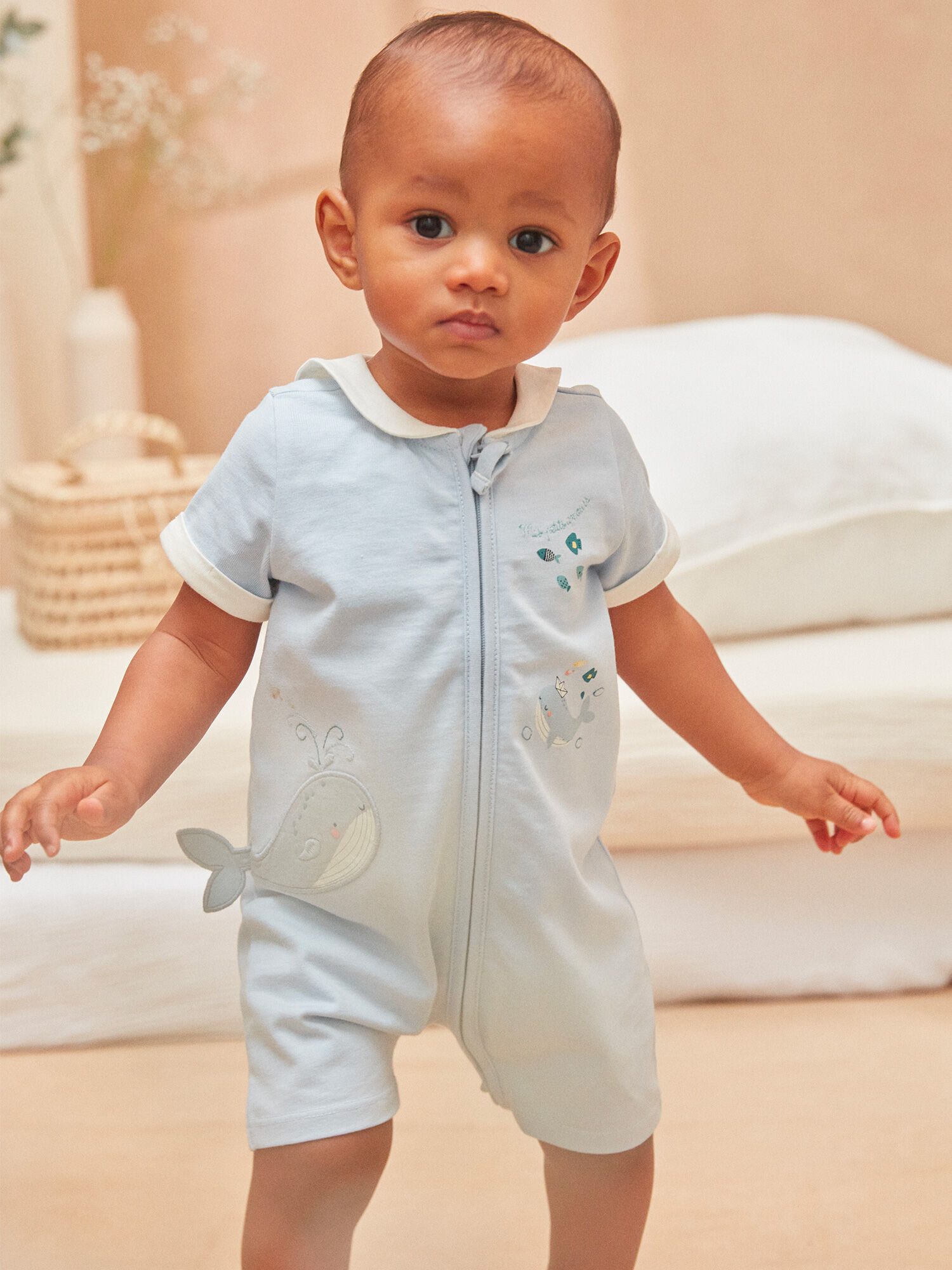Baby boy long sales romper