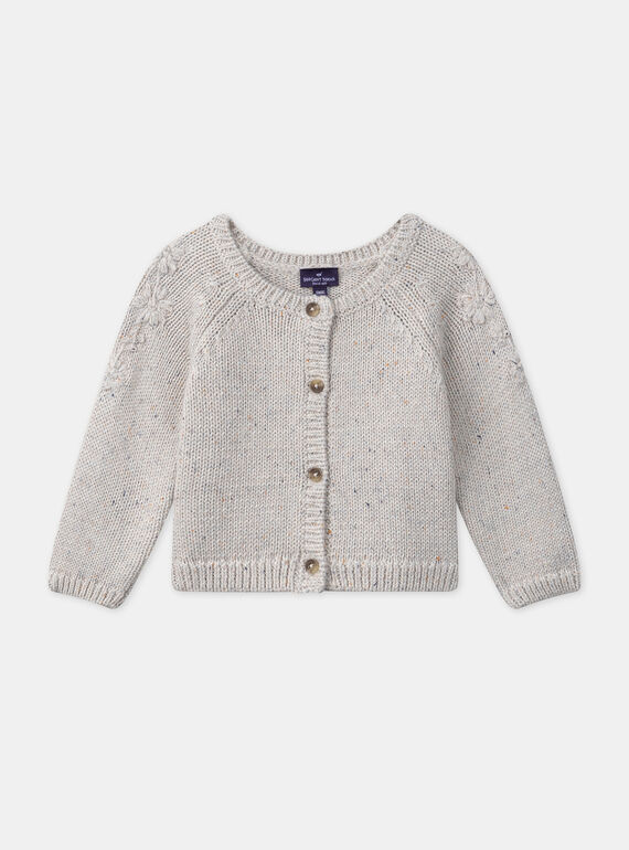 Heathered off white CARDIGAN MABELLE / 25E1BF71CAR006