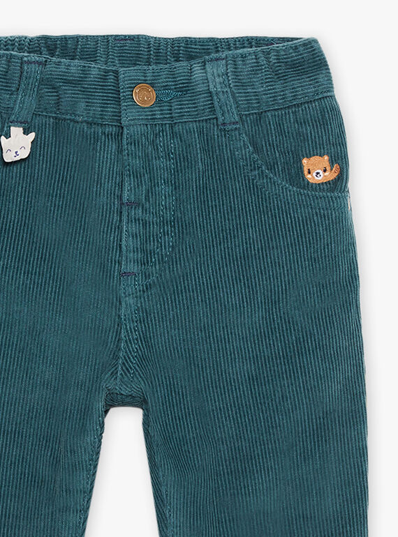 Duck blue corduroy pants DANOE / 22H1BGU2PAN714