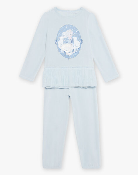 Mermaid print t-shirt and pants pyjama set DOUGAETTE / 22H5PFW2PYJC227
