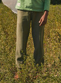 Comfortable khaki pants KACONFAGE / 24E3PG31CFP626